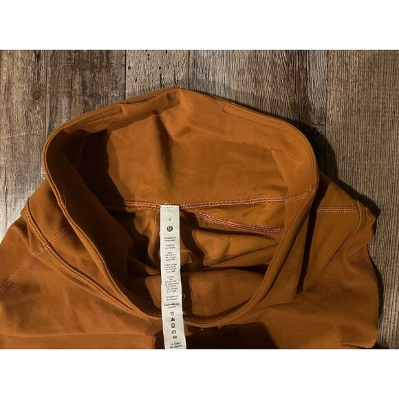 Lululemon Groove Super-High-Rise Flared Pant Nulu Butternut Brown Size 6 - Picture 6 of 8
